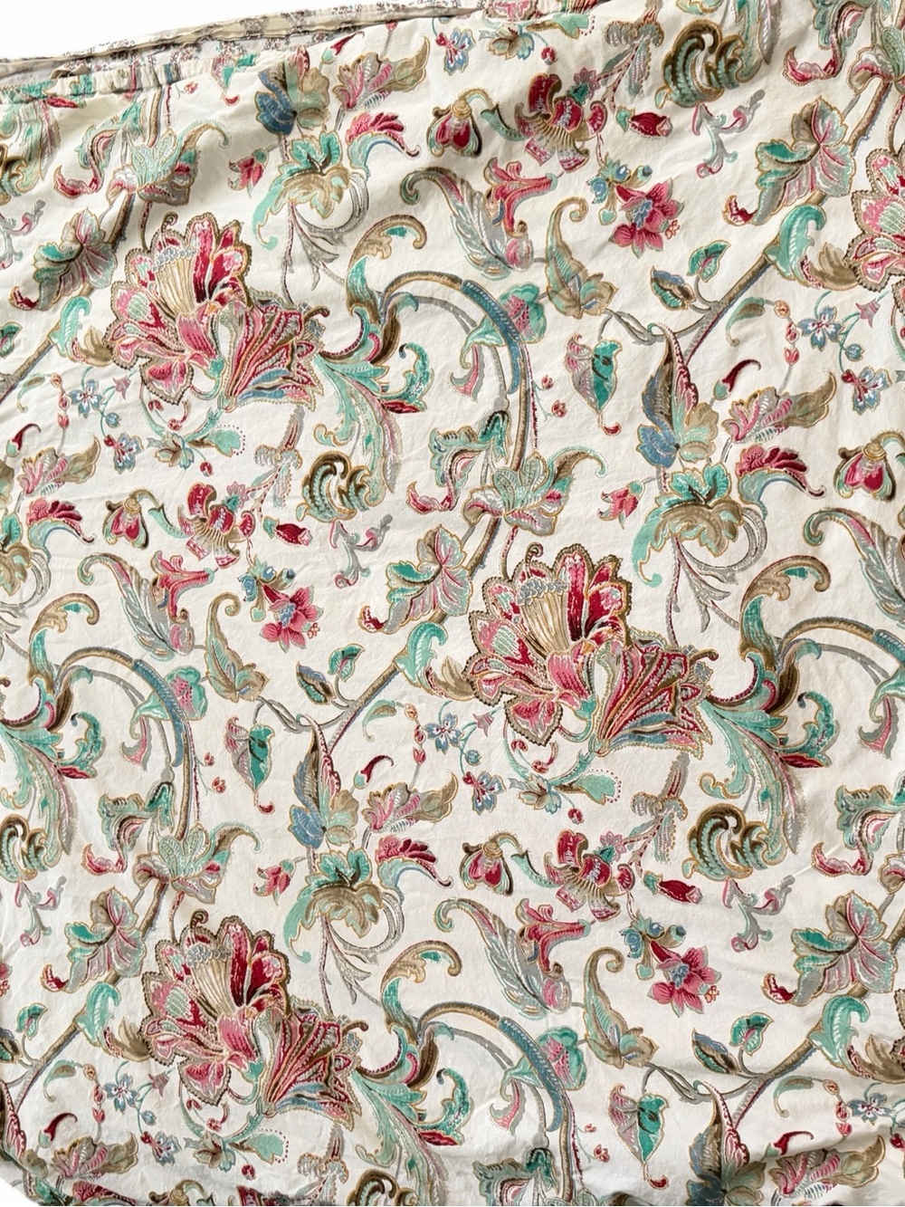Ralph Lauren Antigua Paisley Floral Reversible Full/Queen Duvet Cover